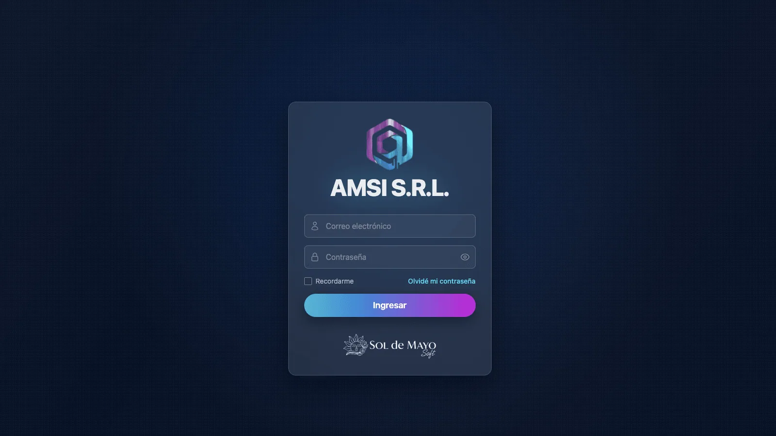 Captura del sitio de AMSI SRL