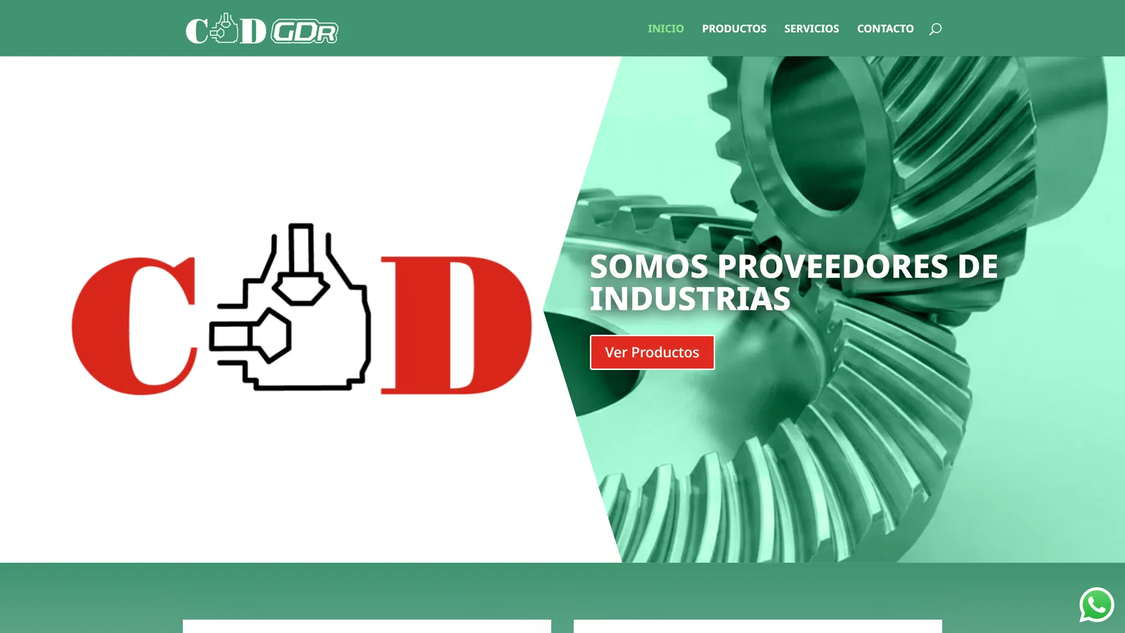 Captura del sitio de CD Cajas de Transmisión