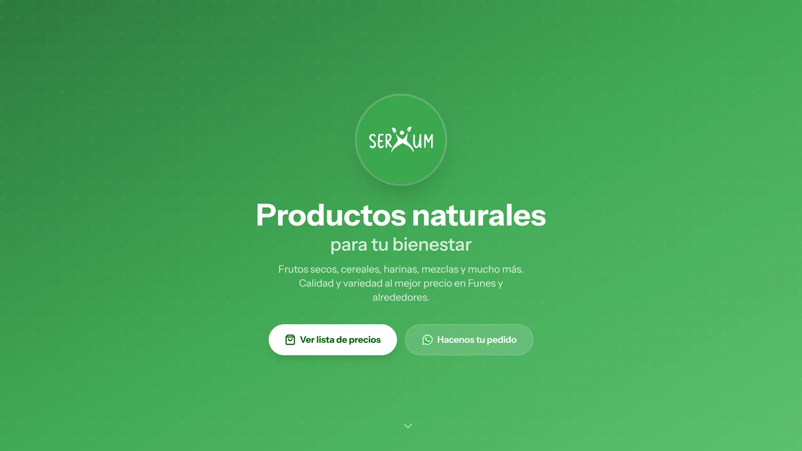 Captura del sitio de Serhum